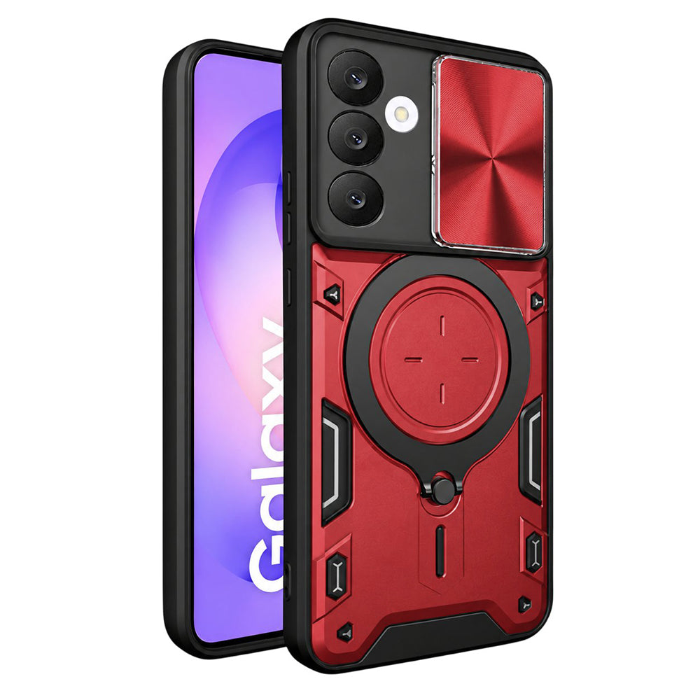 Case for Samsung Galaxy S26 FE S741 / S25 FE, Techsuit, CamGuard Pro, Red