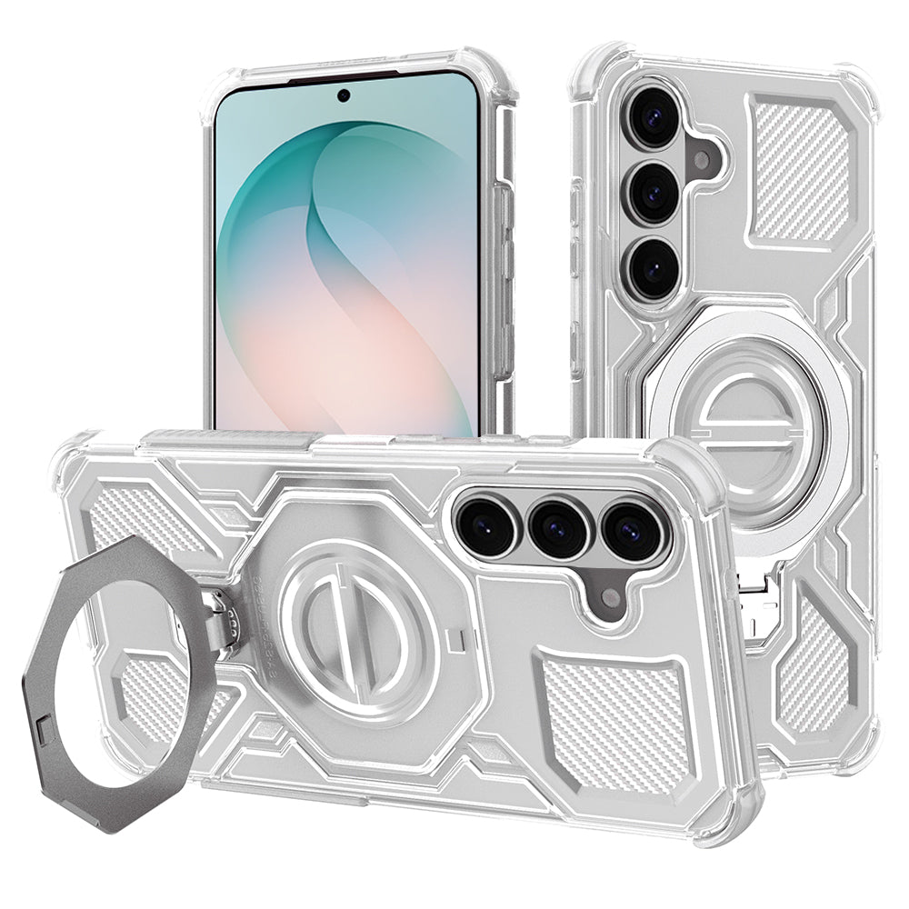 Case for Samsung Galaxy S26 Plus S947, Techsuit, Carbon Shield Pro, White