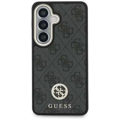 Case for Samsung Galaxy S26 S942, GUESS, 4G Big Rhinestone Triangle Strap, Black