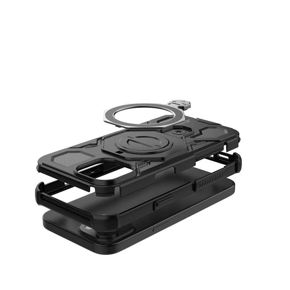 Case for Samsung Galaxy S26 S942, Techsuit, Carbon Shield Pro, Smoky