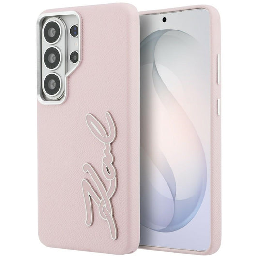 Case for Samsung Galaxy S26 Ultra S948, Karl Lagerfeld, Signature Resin Logo, Pink
