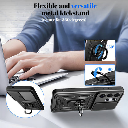 Case for Samsung Galaxy S26 Ultra, Techsuit, CamShield, Gold