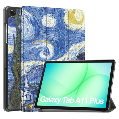 Case for Samsung Galaxy Tab A11+ / Tab A9+, Techsuit, FoldPro Starry Night, Multicolor
