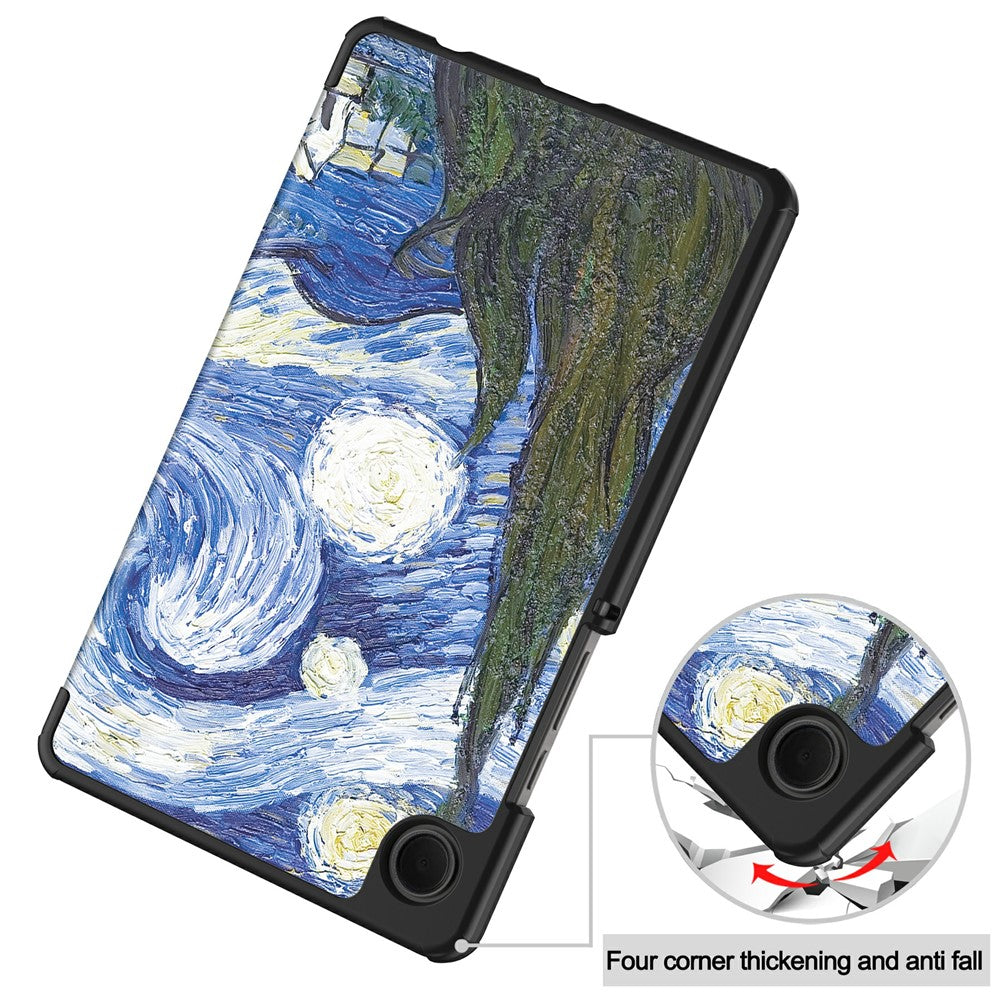 Case for Samsung Galaxy Tab A11 / Tab A9, Techsuit, FoldPro Starry Night New Model, Multicolor