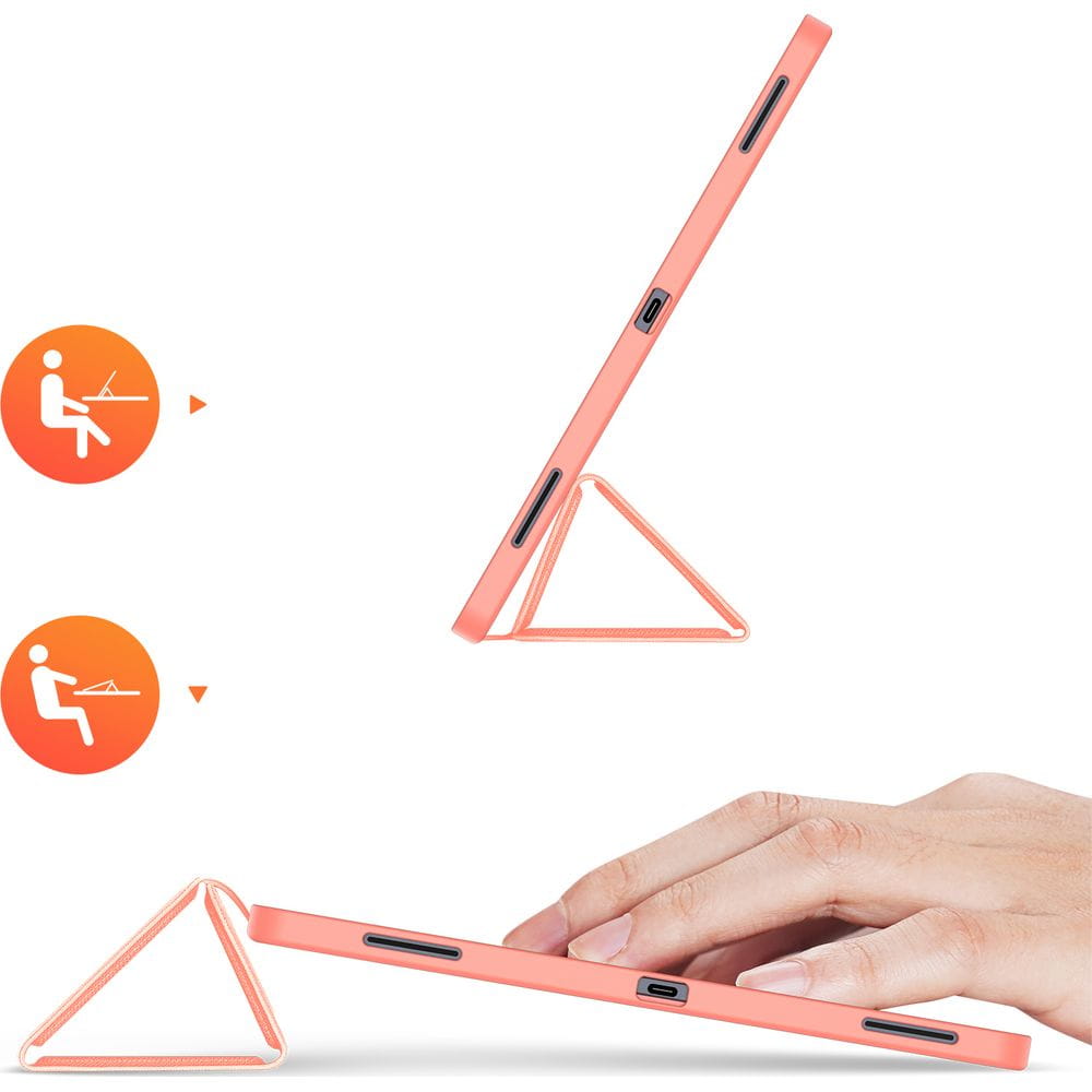 Case for Samsung Galaxy Tab S12 Ultra / Tab S11 Ultra, DUX DUCIS, Domo with Pen Holder, Pink