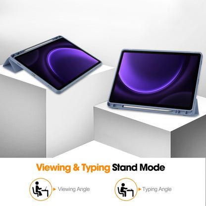 Case for Samsung Galaxy Tab S9 FE / Tab S9 / Tab S10 FE, Techsuit, Flex Trifold, Purple