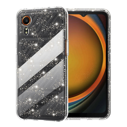 Case for Samsung Galaxy Xcover7 G556, Techsuit, SparkleSkin, Transparent