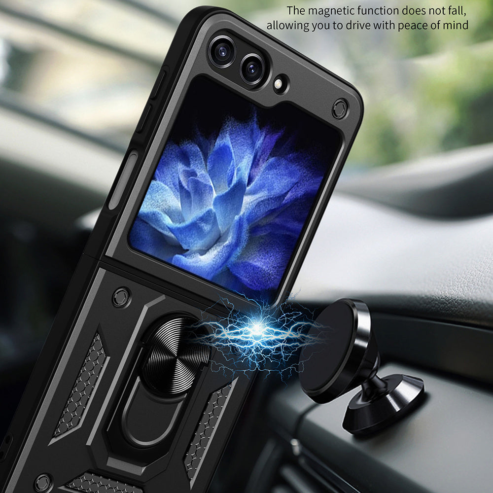 Case for Samsung Galaxy Z Flip5 F731, Techsuit, CamShield, Black
