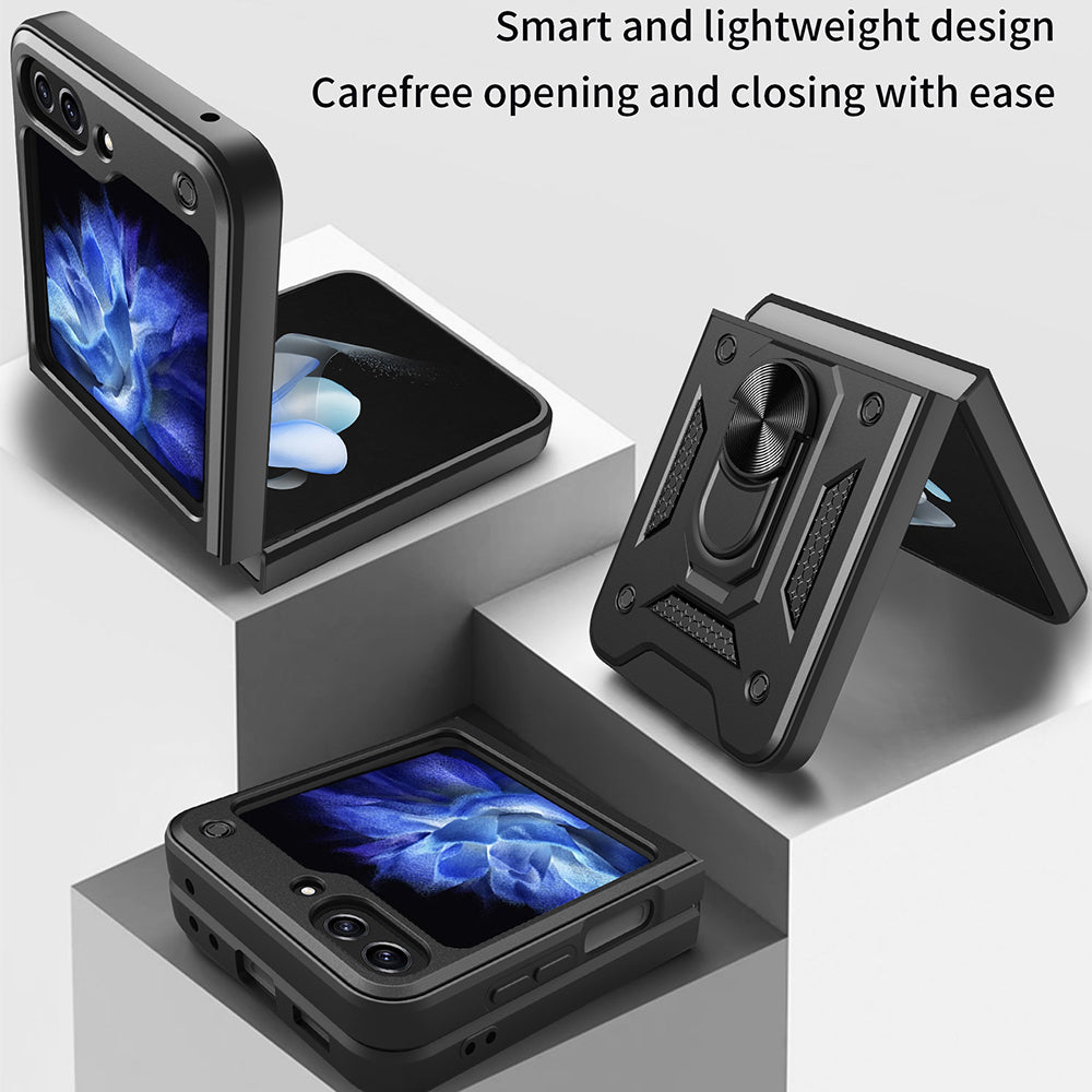 Case for Samsung Galaxy Z Flip5 F731, Techsuit, CamShield, Black