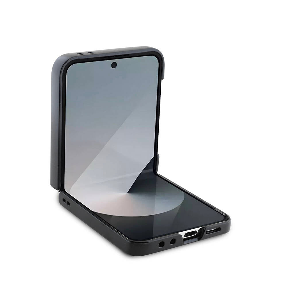 Case for Samsung Galaxy Z Flip7 F766, Guess, 4G Metal Logo, Brown