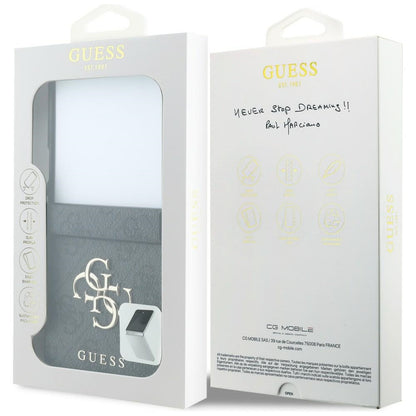 Case for Samsung Galaxy Z Flip8 F776, Guess, 4G Big Logo, Black