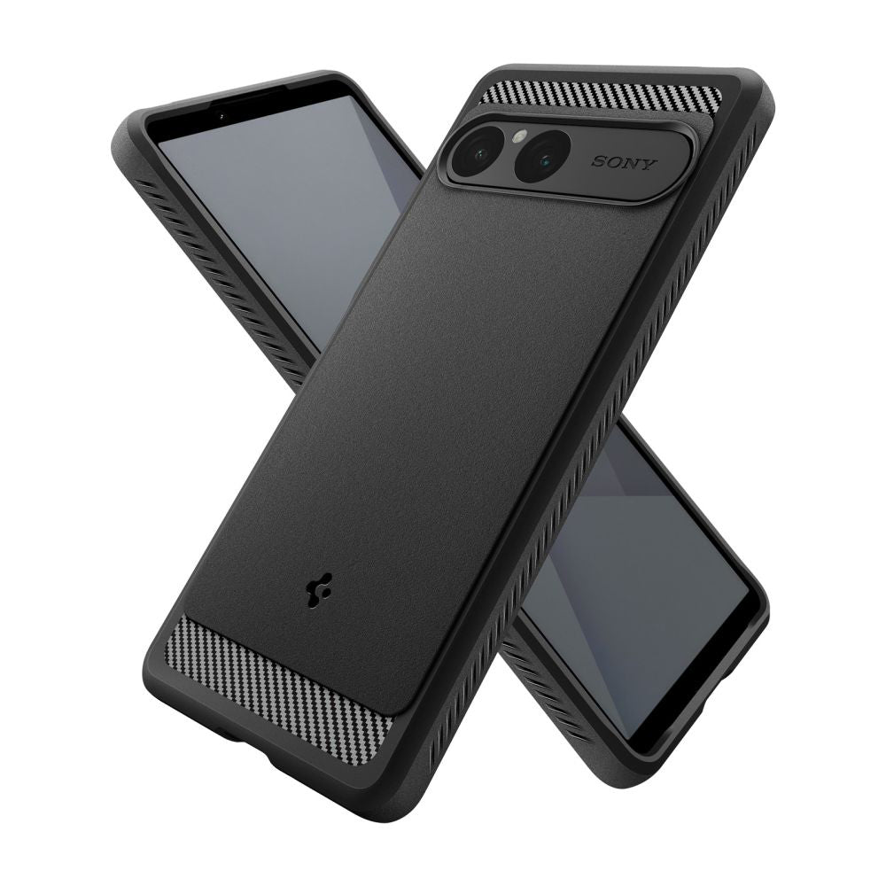 Case for Sony Xperia 10 VII, Spigen, Rugged Armor, Black