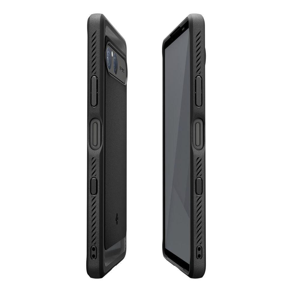Case for Sony Xperia 10 VII, Spigen, Rugged Armor, Black