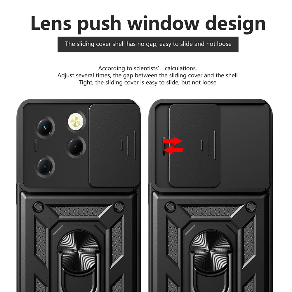 Case for Tecno Spark 20 Pro / Infinix Hot 40 / Hot 40 Pro, Techsuit, CamShield, Black