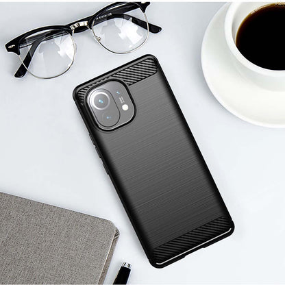 Case for Xiaomi 11 Lite 5G NE / Mi 11 Lite 5G / 11 Lite, Techsuit, Carbon, Black