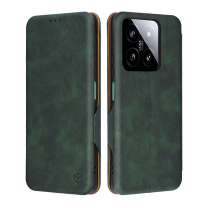 Case for Xiaomi 14, Techsuit, Safe Wallet Plus, Green
