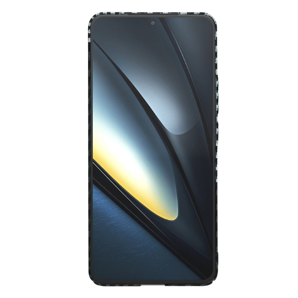 Case for Xiaomi Poco F6 Pro, Techsuit, Carbonite FiberShell, Black Gray