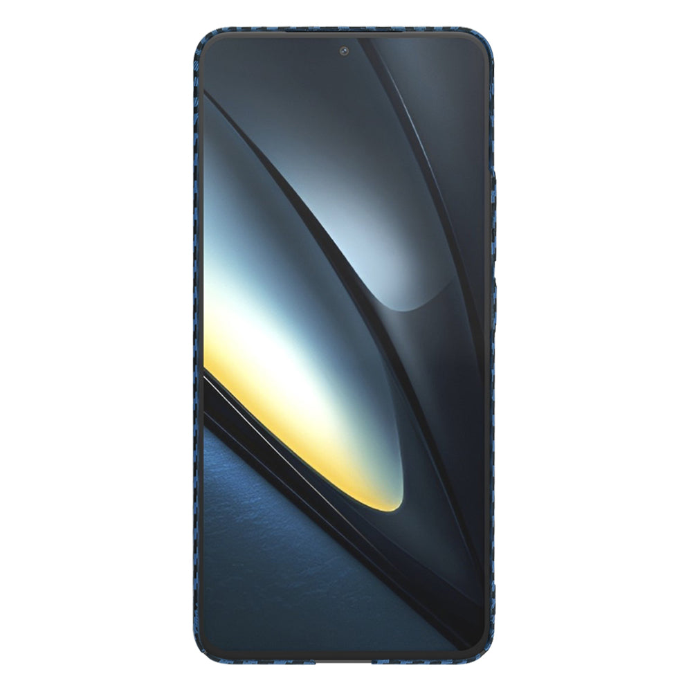 Case for Xiaomi Poco F6 Pro, Techsuit, Carbonite FiberShell, Turquoise