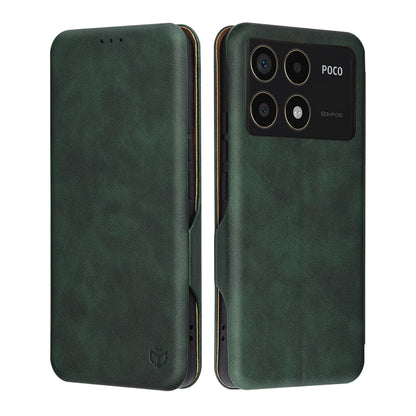 Case for Xiaomi Poco F6 Pro, Techsuit, Safe Wallet Plus, Green