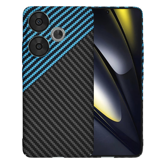 Case for Xiaomi Poco F6, Techsuit, Carbonite FiberShell, Blue