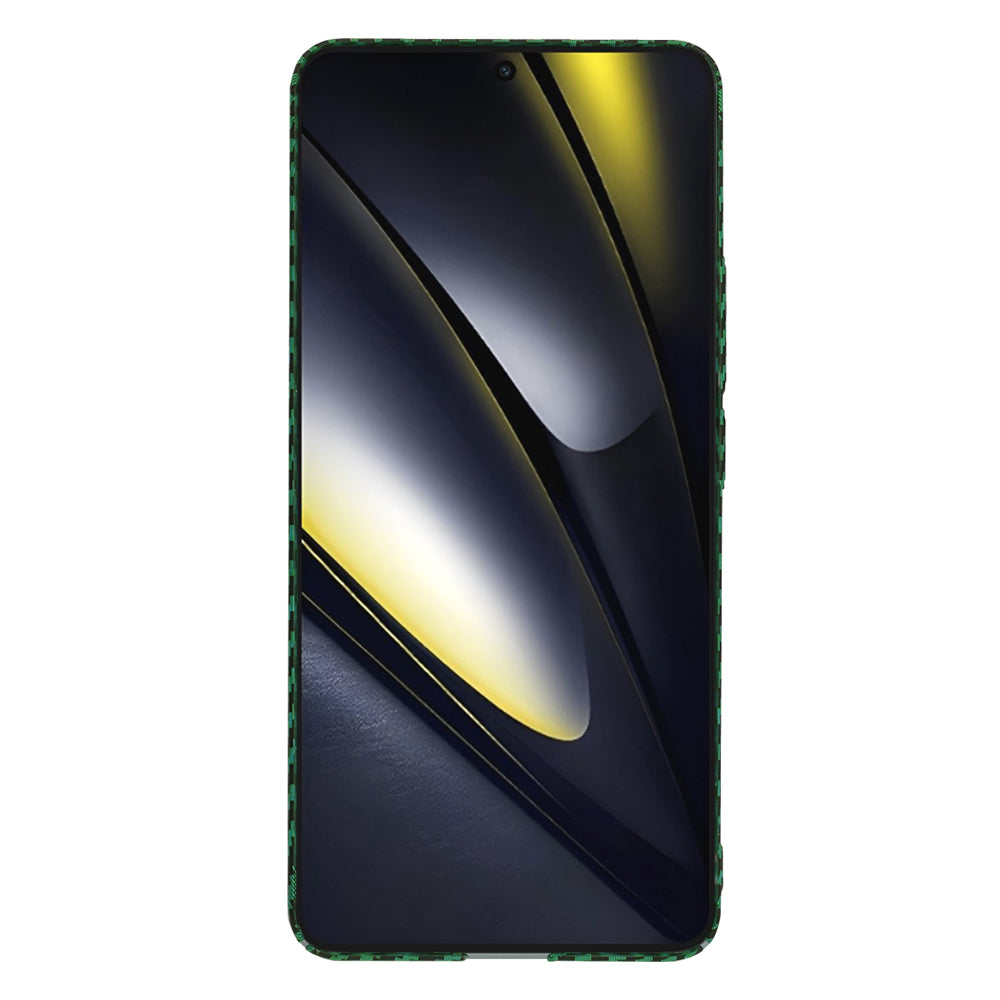 Case for Xiaomi Poco F6, Techsuit, Carbonite FiberShell, Green