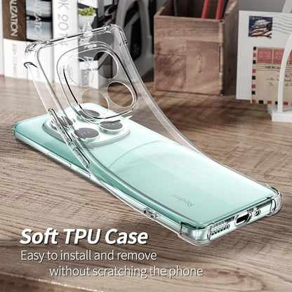 Case for Xiaomi Poco F7 Pro, Techsuit, Shockproof Clear, Transparent