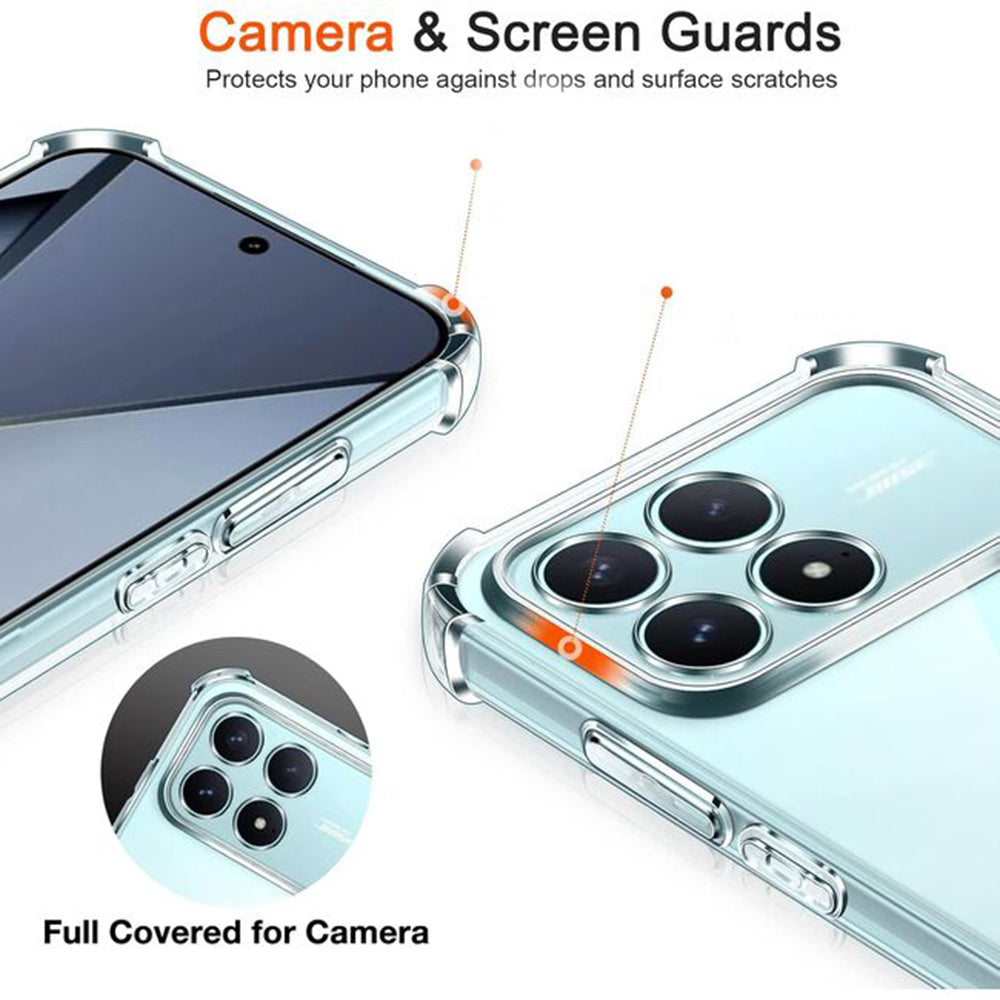 Case for Xiaomi Poco F8 Ultra, Techsuit, Shockproof Clear, Transparent