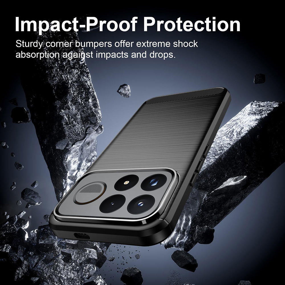 Case for Xiaomi Poco F9 Ultra, Techsuit, Carbon, Black