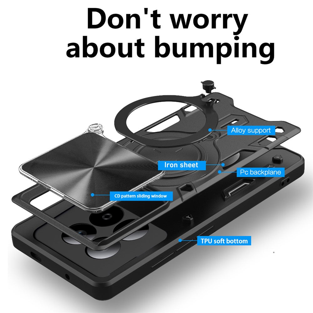 Case for Xiaomi Poco M8 Pro / Redmi Note 15 Pro+ 5G, Techsuit, CamGuard Pro, Rose Gold