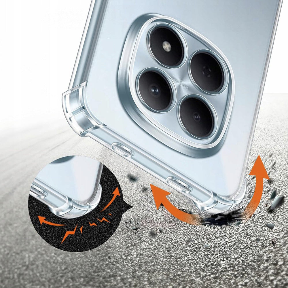 Case for Xiaomi Poco M8 / Redmi Note 15 5G / Note 15 4G, Techsuit, Shockproof Clear, Transparent