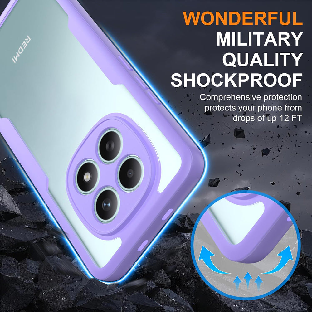 Case for Xiaomi Poco M8 / Redmi Note 15 5G, Techsuit, ColorVerse 360, Purple