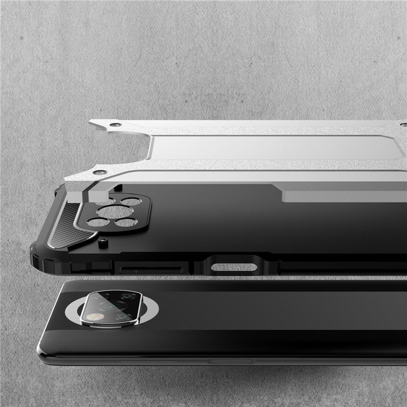 Case for Xiaomi Poco X3 Pro / X3 NFC / X3, Techsuit, Hybrid Armor, Black
