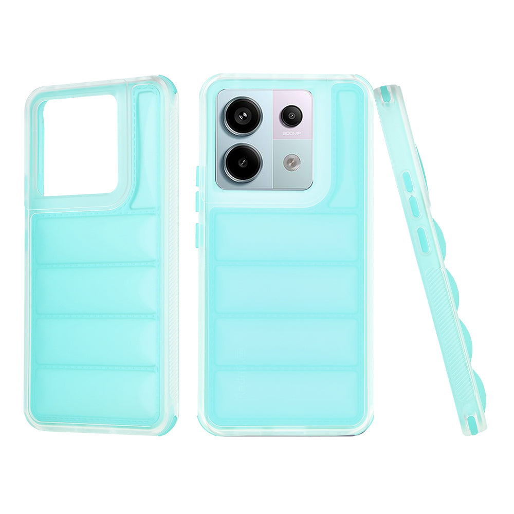 Case for Xiaomi Poco X6 / Note 13 Pro 5G, Techsuit, Wave Shield, Turquoise