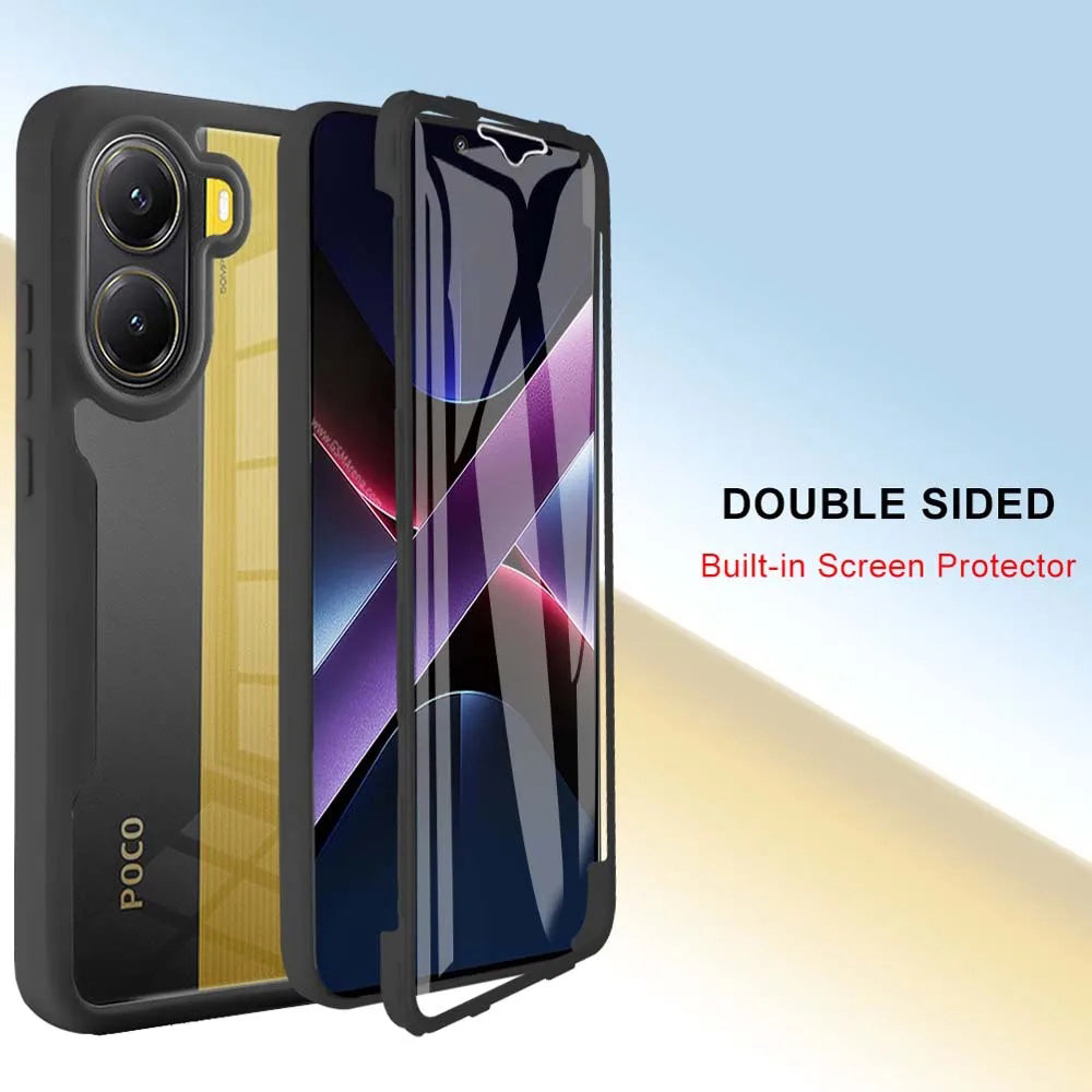 Case for Xiaomi Poco X7 Pro, Techsuit, ColorVerse 360, Black