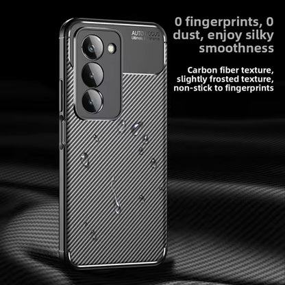 Case for Xiaomi Redmi 15 5G / 15 4G, Techsuit, CarbonFiber, Black