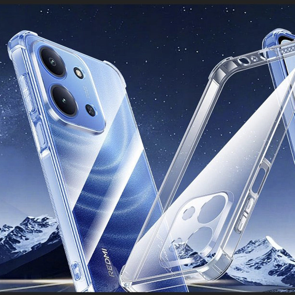 Case for Xiaomi Redmi 15C 5G / 15C 4G, Techsuit, Shockproof Clear, Transparent