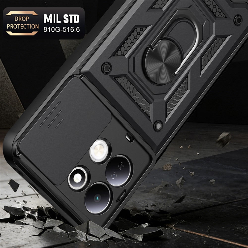 Case for Xiaomi Redmi 17 5G / 17 4G, Techsuit, CamShield, Rose Gold
