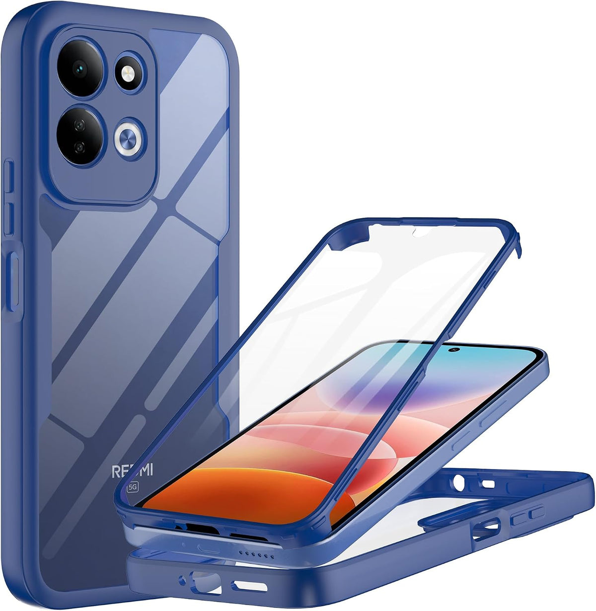 Case for Xiaomi Redmi 17 5G / 17 4G, Techsuit, ColorVerse 360, Blue
