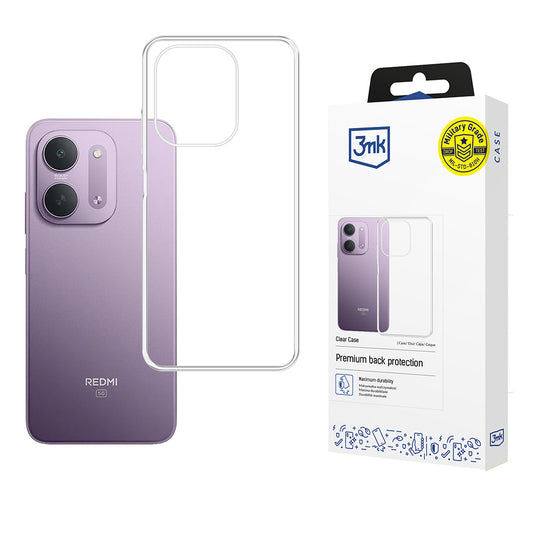 Case for Xiaomi Redmi 17C 5G, 3MK, Clear, Transparent
