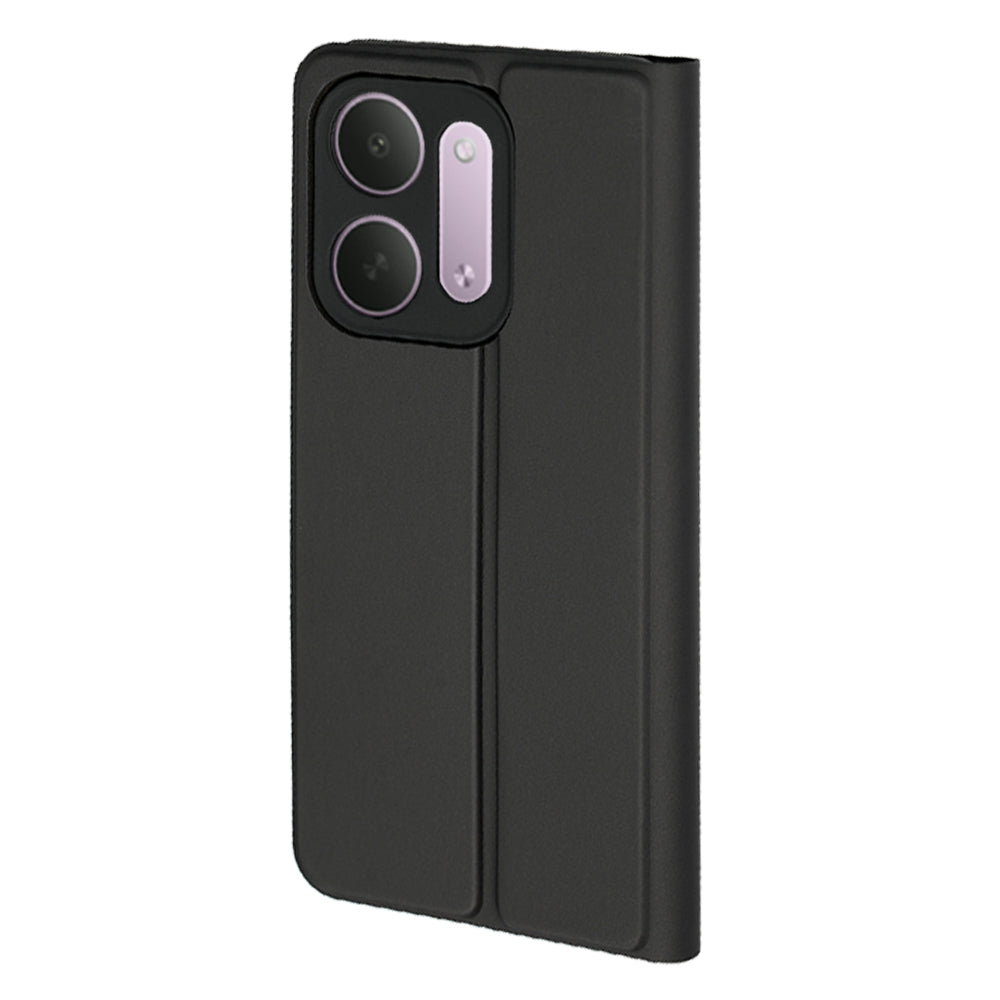 Case for Xiaomi Redmi 17C 5G, Techsuit, Magskin Book, Black
