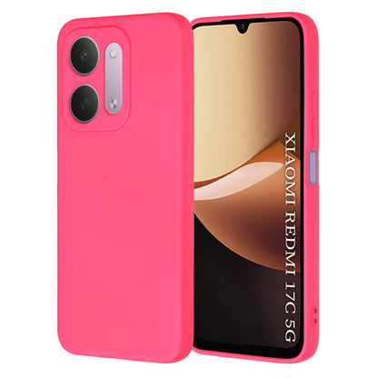 Case for Xiaomi Redmi 17C 5G, Techsuit, SoftFlex, Dark Pink