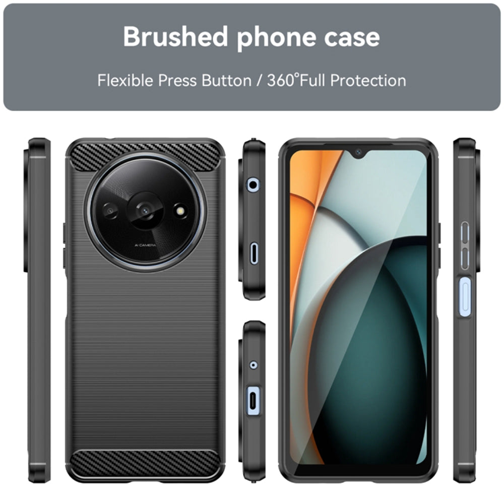 Case for Xiaomi Redmi A3x / A3, Techsuit, Carbon, Black