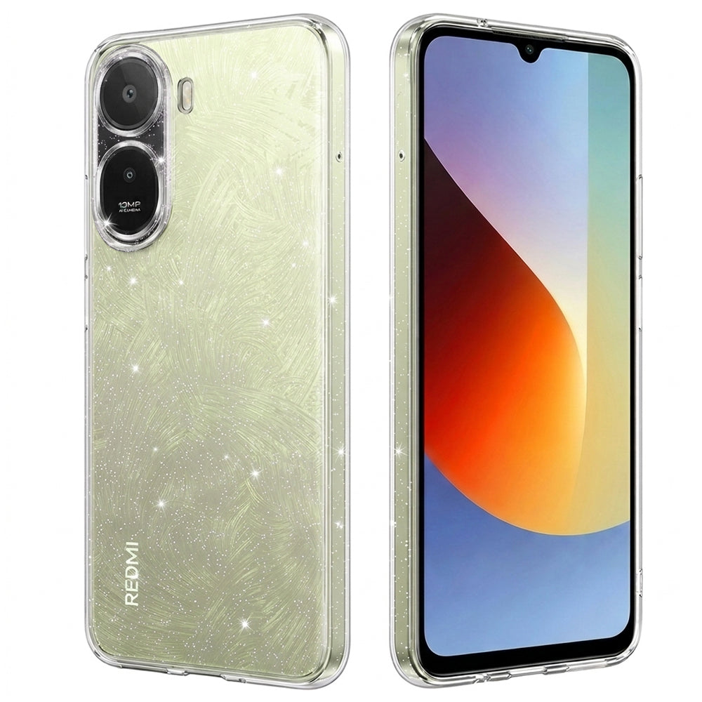 Case for Xiaomi Redmi A7 Pro 4G, Techsuit, SparkleSkin Big Hole, Transparent