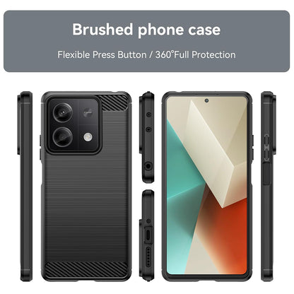 Case for Xiaomi Redmi Note 13 5G, Techsuit, Carbon, Black