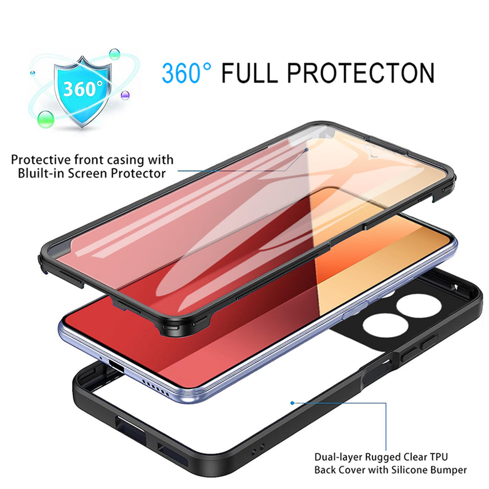 Case for Xiaomi Redmi Note 13 Pro 4G / Poco M6 Pro 4G, Techsuit, ColorVerse 360, Pink