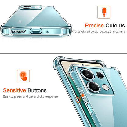 Case for Xiaomi Redmi Note 13 Pro 4G / Poco M6 Pro 4G, Techsuit, Shockproof Clear, Transparent