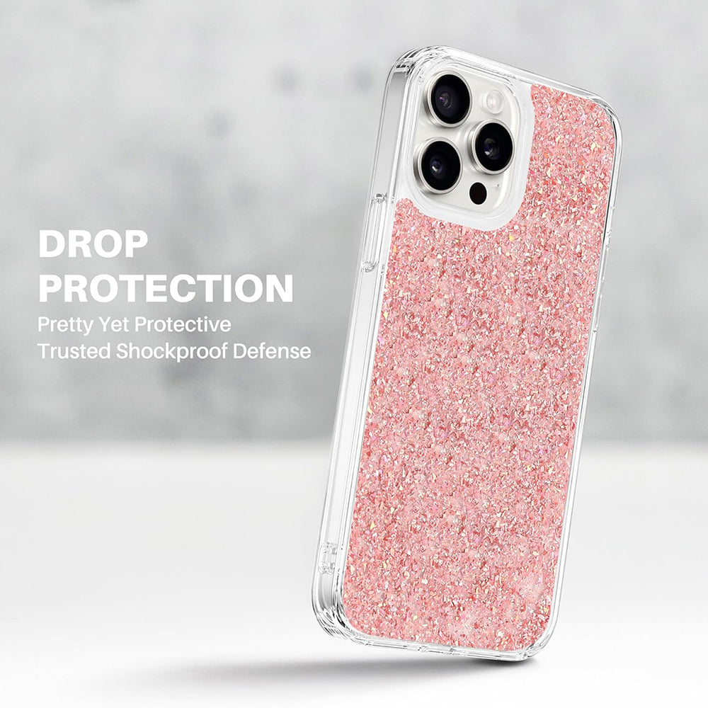 Case for Xiaomi Redmi Note 13 Pro 4G / Poco M6 Pro 4G, Techsuit, Sparkly Glitter, Magenta