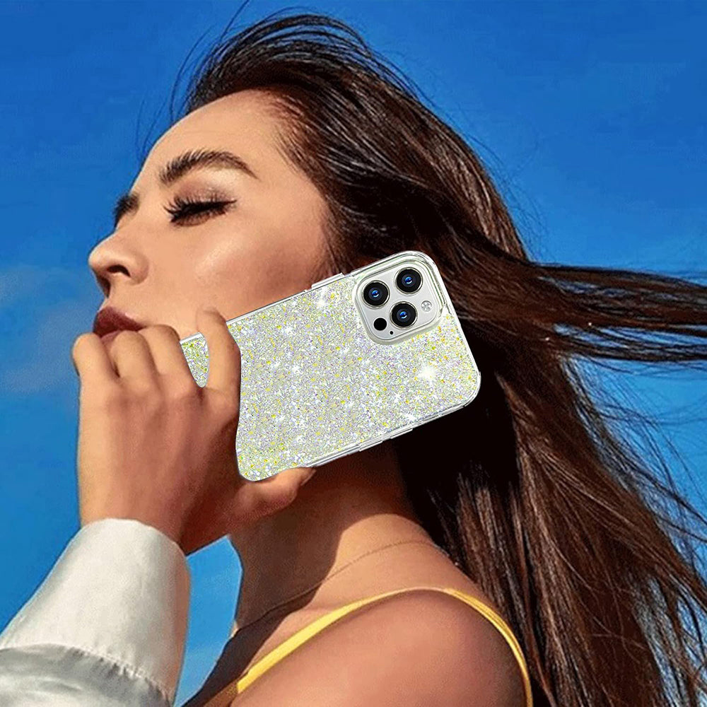 Case for Xiaomi Redmi Note 13 Pro 4G / Poco M6 Pro 4G, Techsuit, Sparkly Glitter, Purple