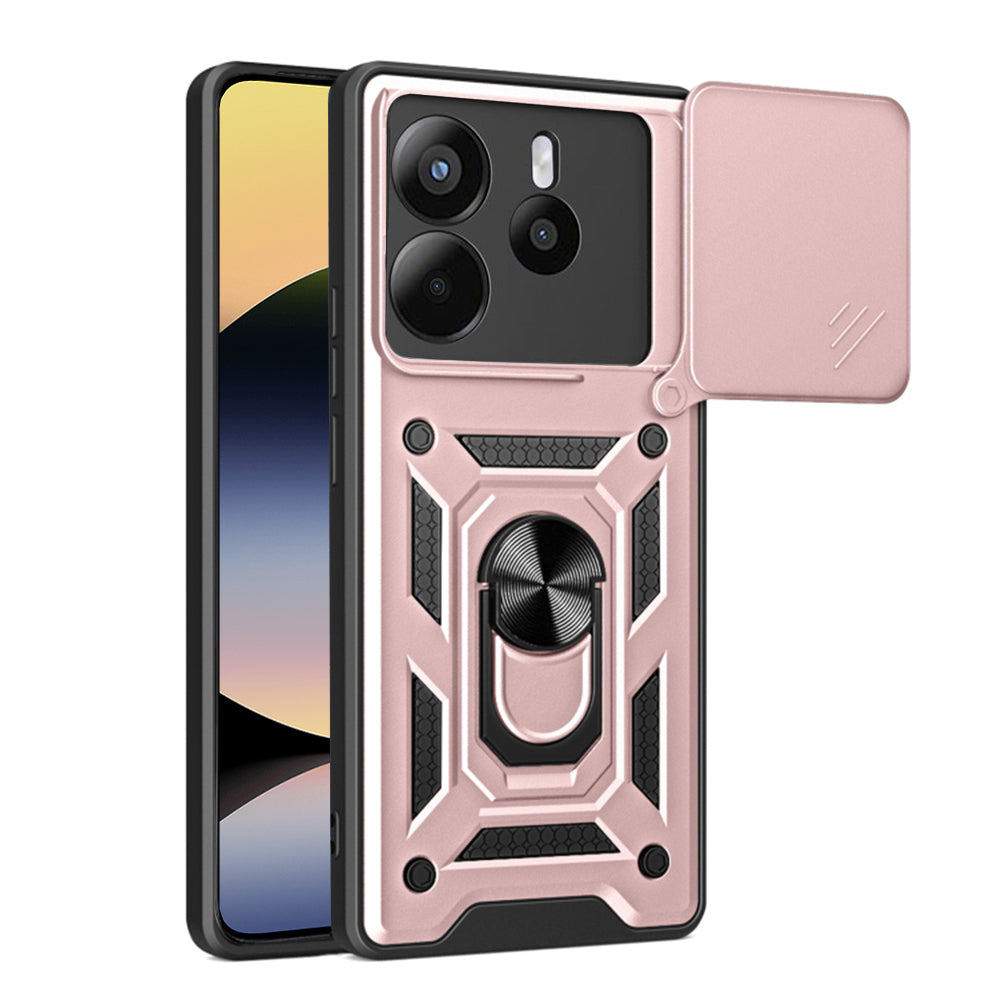 Case for Xiaomi Redmi Note 14 4G (Regional), Techsuit, CamShield, Pink