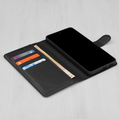 Case for Xiaomi Redmi Note 14 4G (Regional), Techsuit, Leather Folio, Black